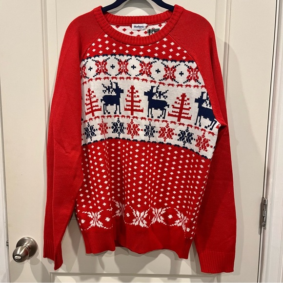 Blueberry Pet Matching Dog and Owner Holiday Sweaters (Set) - Picture 2 of 9